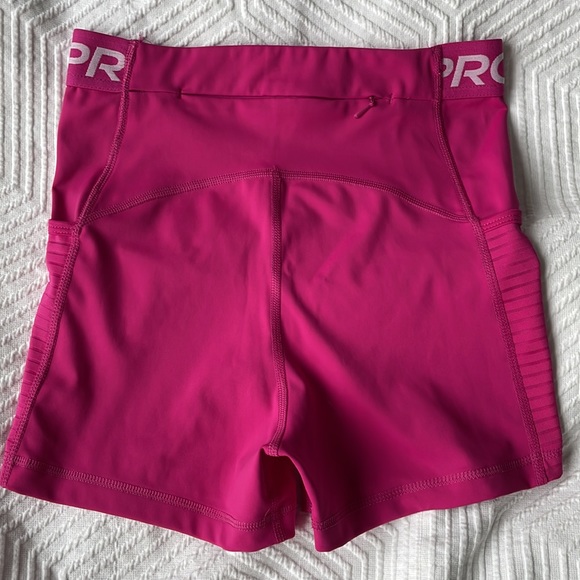 Pink Nike Pro Shorts - Picture 2 of 3